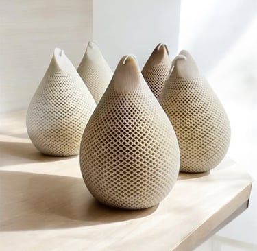 Kaars in de vorm van een waterdruppel