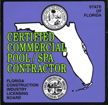 Florida licensed and certified pool contractor Tampa Bay - West Shore Custom Pools
