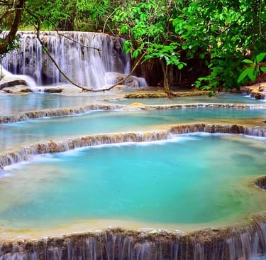 Kuang Si Waterfall:
