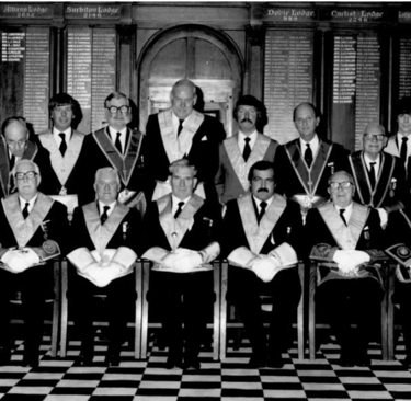 Redwood masonic lodge officers 1984