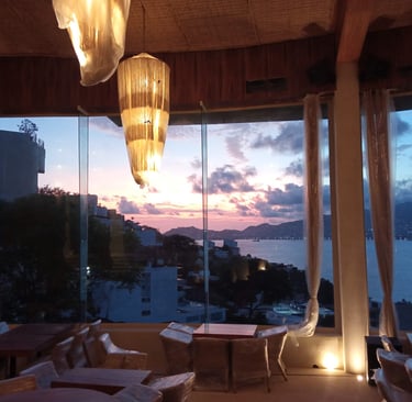 luces indirectas en restaurante