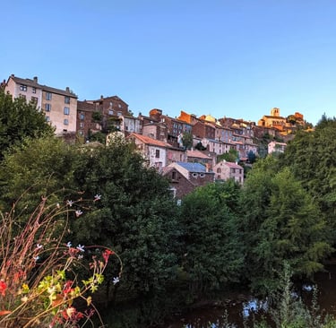 Vu sur le village de Combret