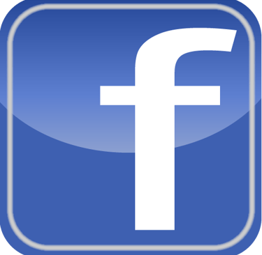 a facebook logo with the word facebook on it