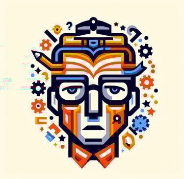 vector of a male contemplating his soft skills