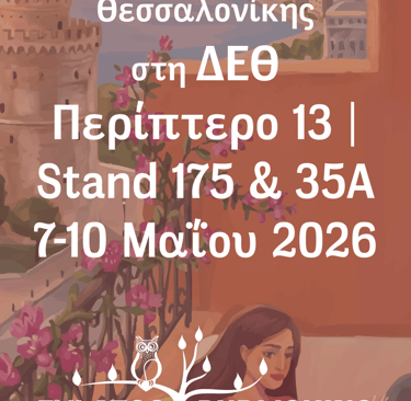 Invitation to the 22nd Thessaloniki International Book Fair 2026.
