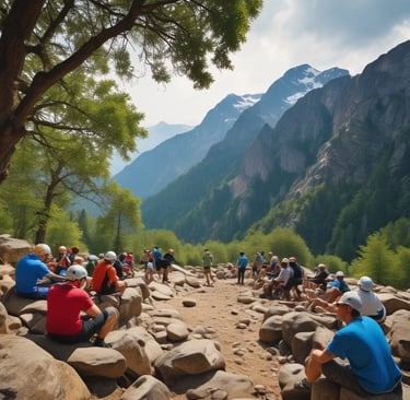 two person standing on gray tile paving