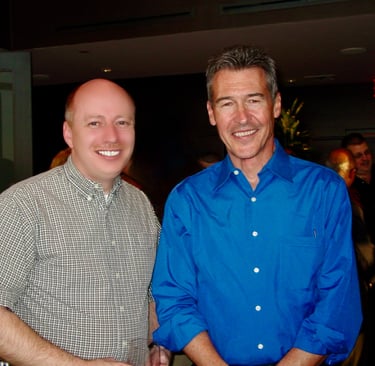 Scott Randy Gerber with Randy Mantooth from the 1970's TV series EMERGENCY