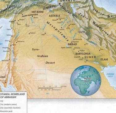 Mesopotamia, homeland of Abraham
