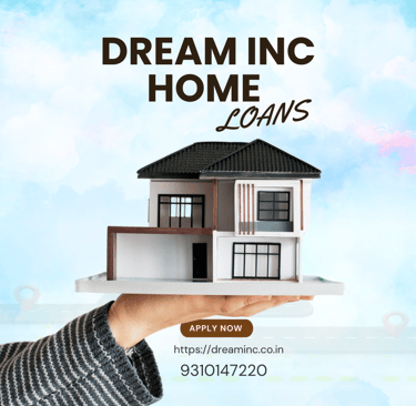a person holding a house with a dream home loan