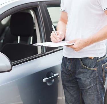 Informes pericial de daños en coche
