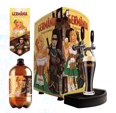 cerveja germania carioquinha pilsen e escura escuro.growler chopp barril delivery indaiatuba