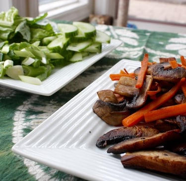 ingredients for bi bim bap