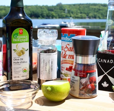 ingredients for dressing for Asian chickpea salad