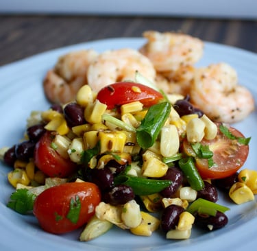 tasty grilled corn salad