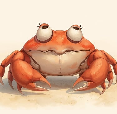 cute cartoon crab