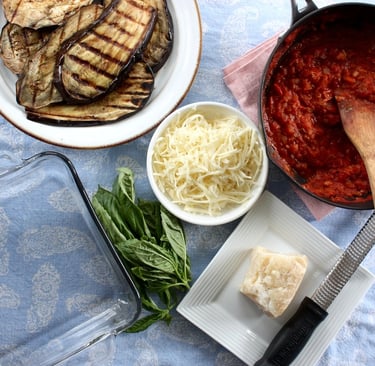components of eggplant parmesan