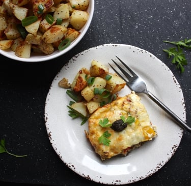 Greek breakfast casserole