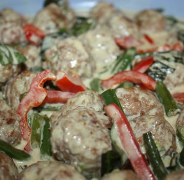 green curry turkeyballs