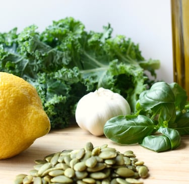 kale basil pesto ingredients