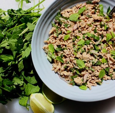 Northern Thai Laap - chicken mint salad