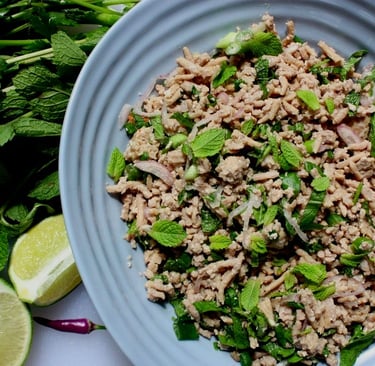 Northern Thai Laap, Chicken mint salad