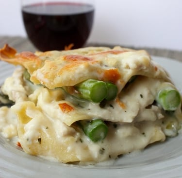 creamy chicken lasagna