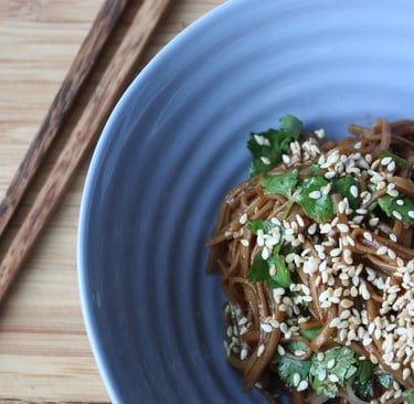 quickie lunch of soba noodles