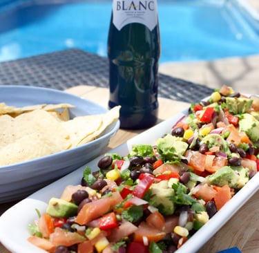 sensational summer salsa with tortilla chips