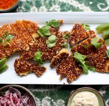 sesame crusted chicken