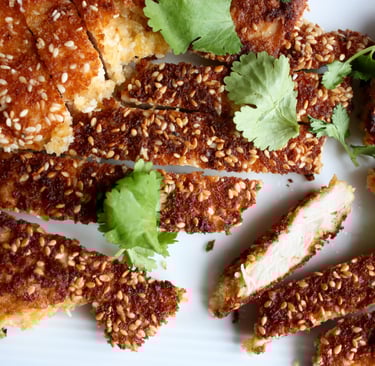 sesame crusted chicken