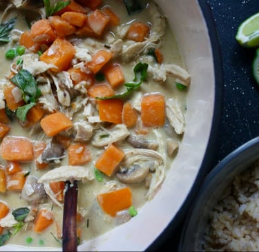 sweet potato and chicken curry