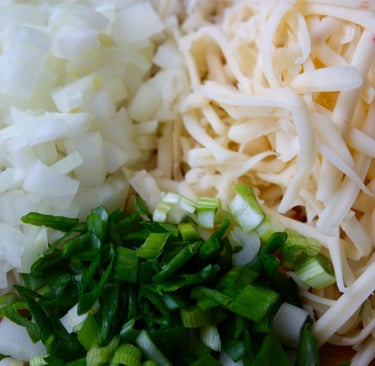 ingredients for spinach artichoke dip