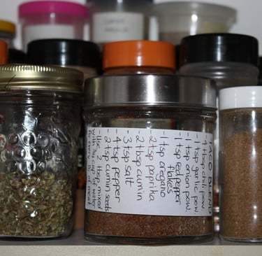 taco seasoning in a jar