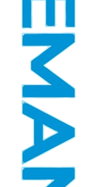 a blue and yellow logo with the words we are now on the web