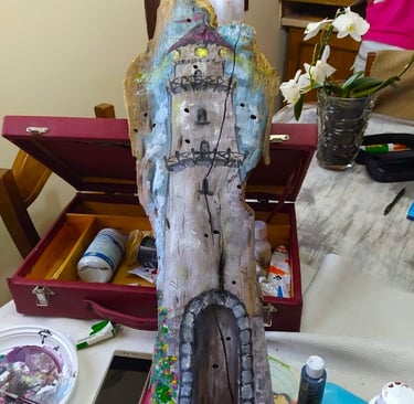 opere con materiale del mare