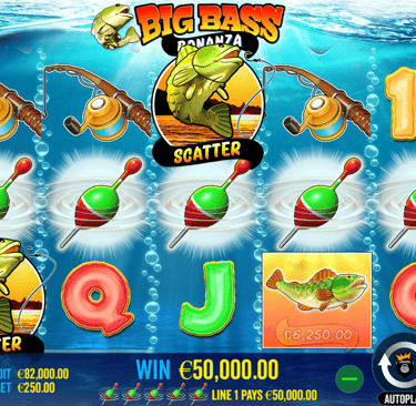 Big Bass Bonanza'da 500 $ ödeme yapan nakit sembolü