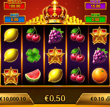 Blazing Crown'da x10 çarpanlı tam sıra vahşi taçlar