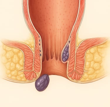 Hemorroidas internas e externas