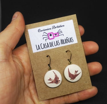 Pendientes. Cerámica La Casa de las Arañas