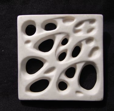 Broche Manglar de porcelana. Cerámica La Casa de las Arañas