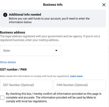 Business info