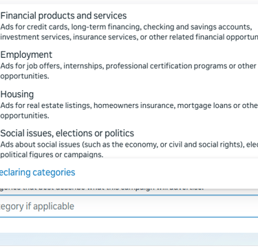 Ad Categories