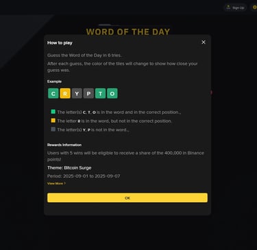 How to Play: Binance Crypto WODL
