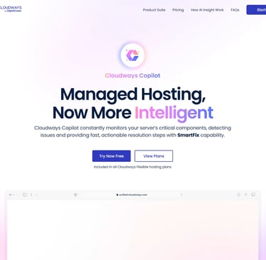 managed hosting by cloudways