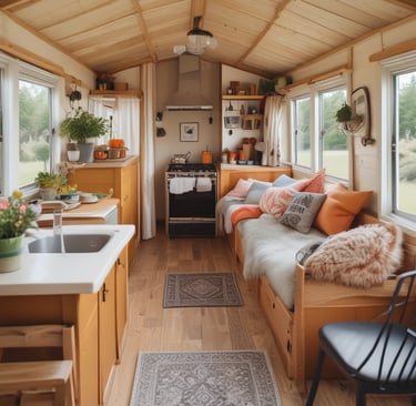a wooden table with a few antique objects on it
