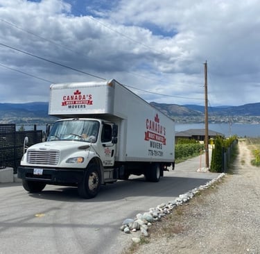 Canada's most wanted movers moving truck with a moving truck in the the Okanogan