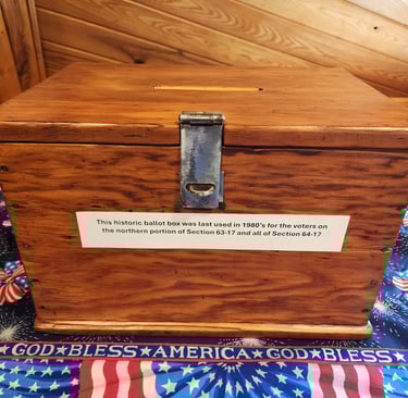1980"s Ballot Box used for Sec. 63-17 & 64-17