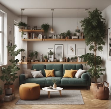 Bright living room with modern inventory