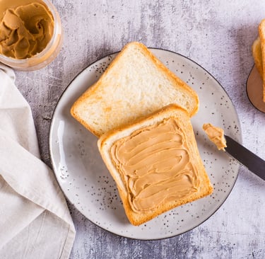 Peanut Butter on Bread Toast