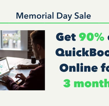 Memorial Day Sale Get 90% off Quickbooks Online for 3 months